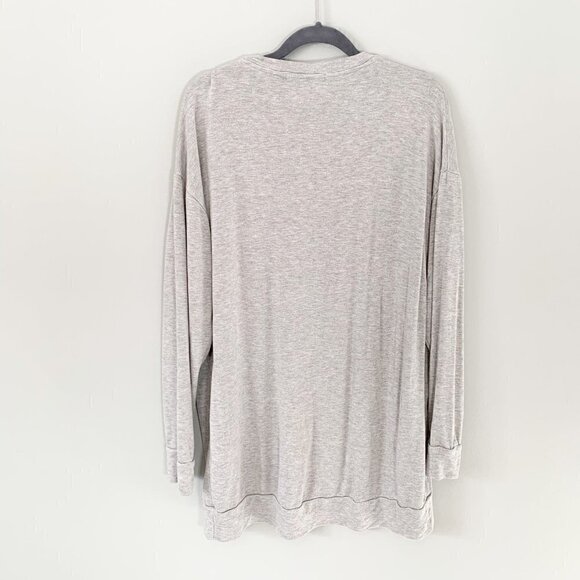 Lulu's gray long sleeve crewneck pullover sweatshirt dress - Medium - Picture 5 of 8